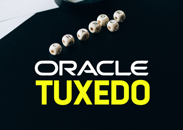 dices and text saying oracle tuxedo